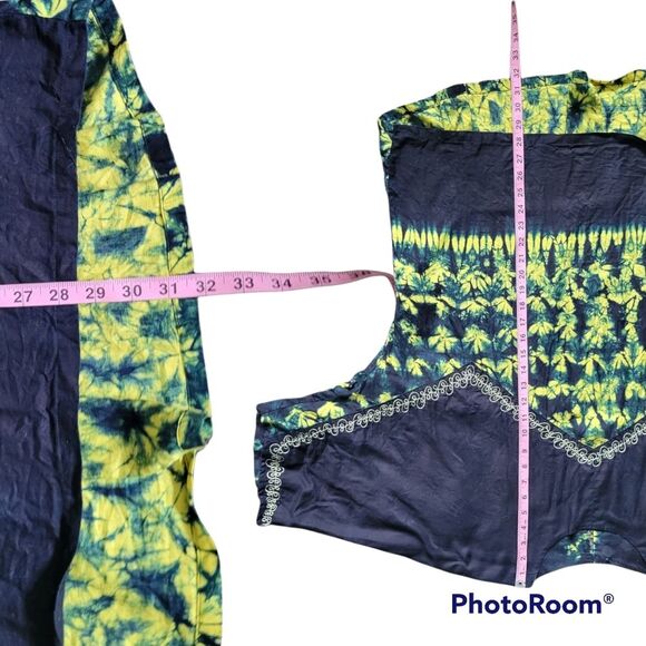 COLORFUL Tie Dye Kaftan Tunic Top - BOHO - FESTIVAL - Picture 10 of 10